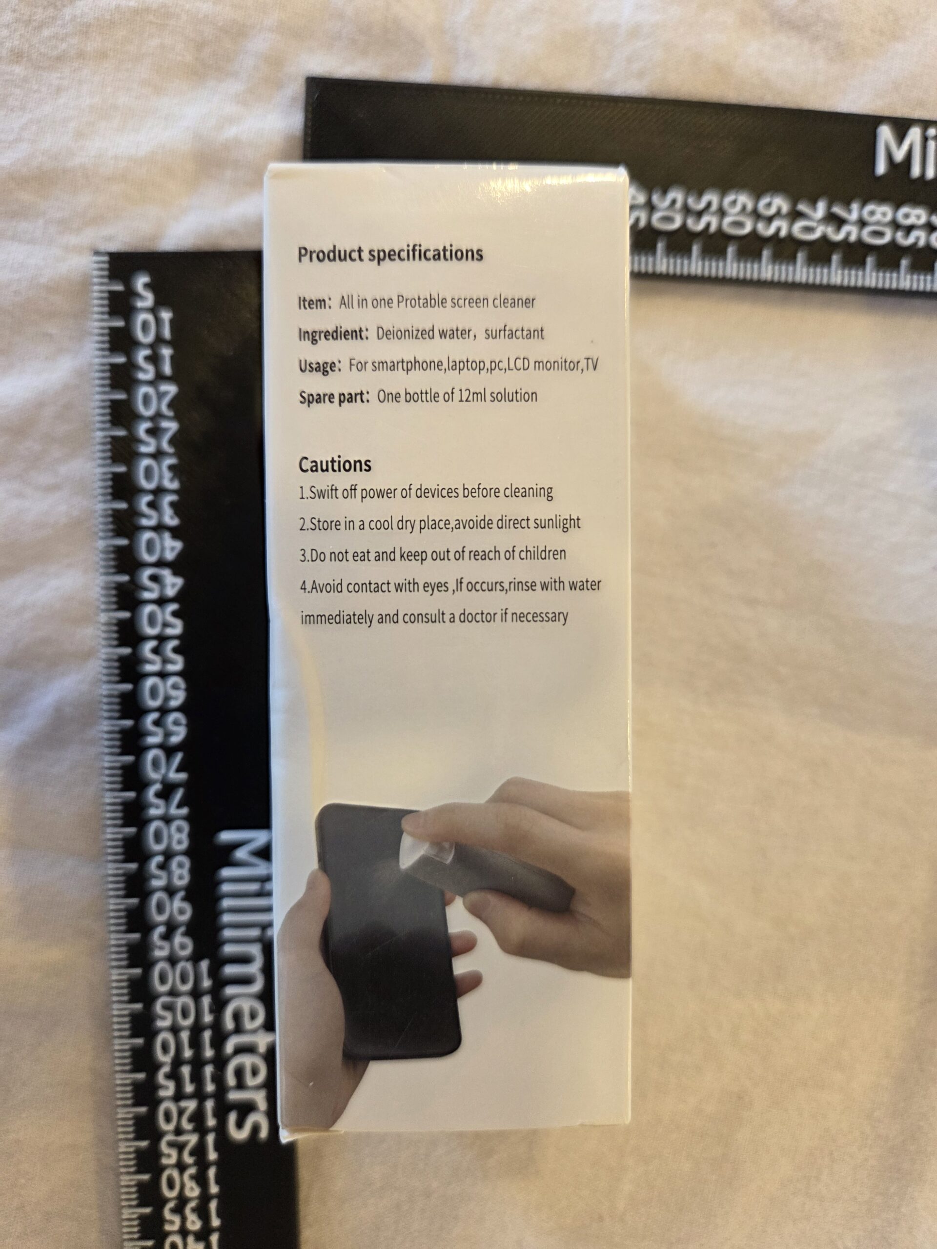 2 in 1 Screen Cleaner Spray With Microfiber Cloth - Image 7