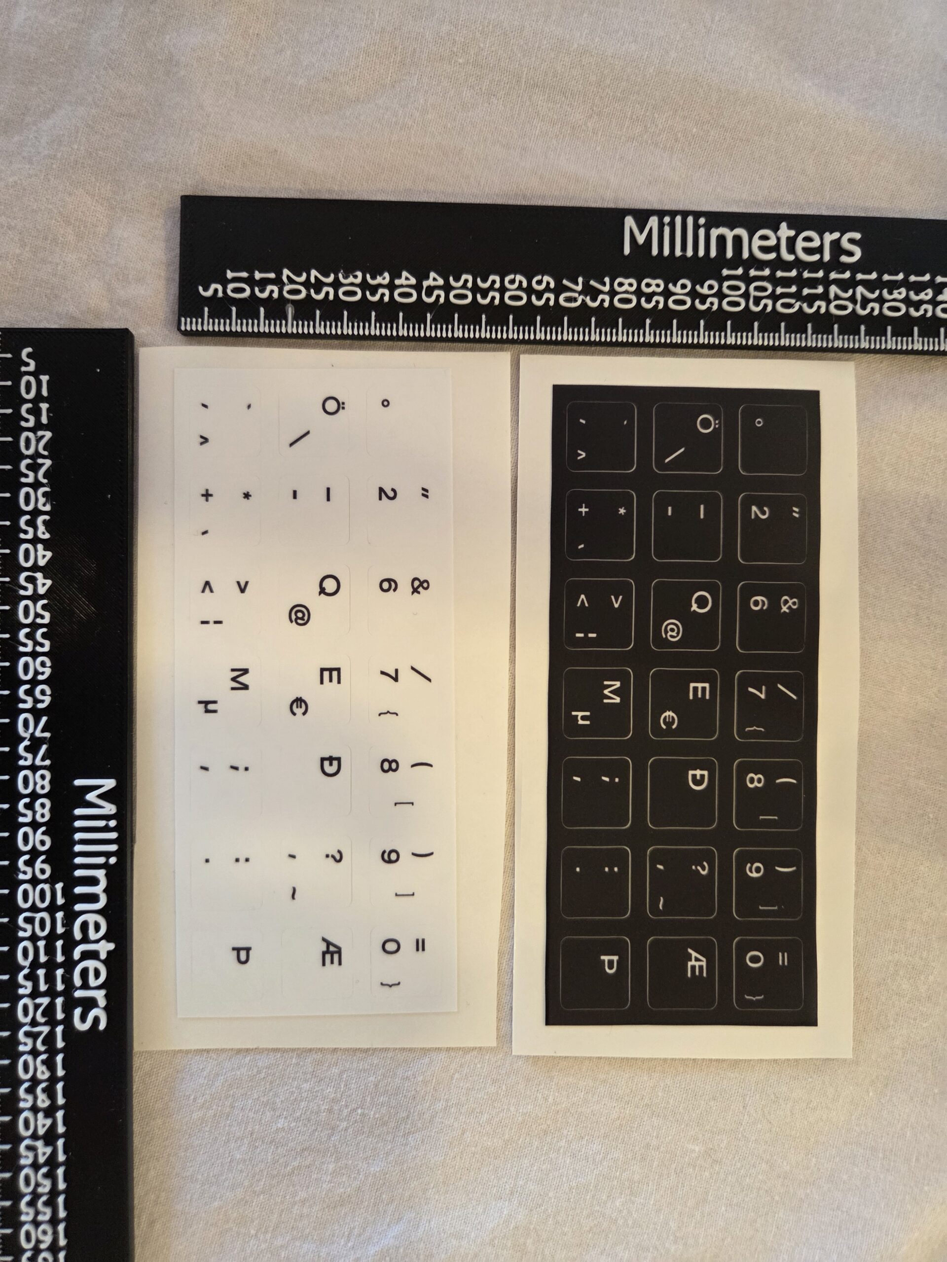 Icelandic Keyboard layout stickers