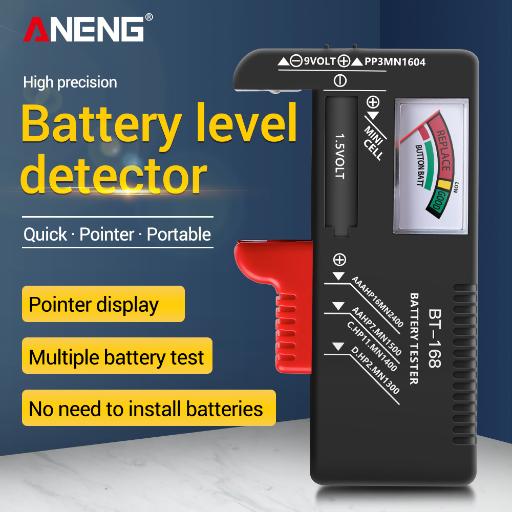 ANENG BT-168 Universal Battery Tester for all 1.5 and 9v Batteries.