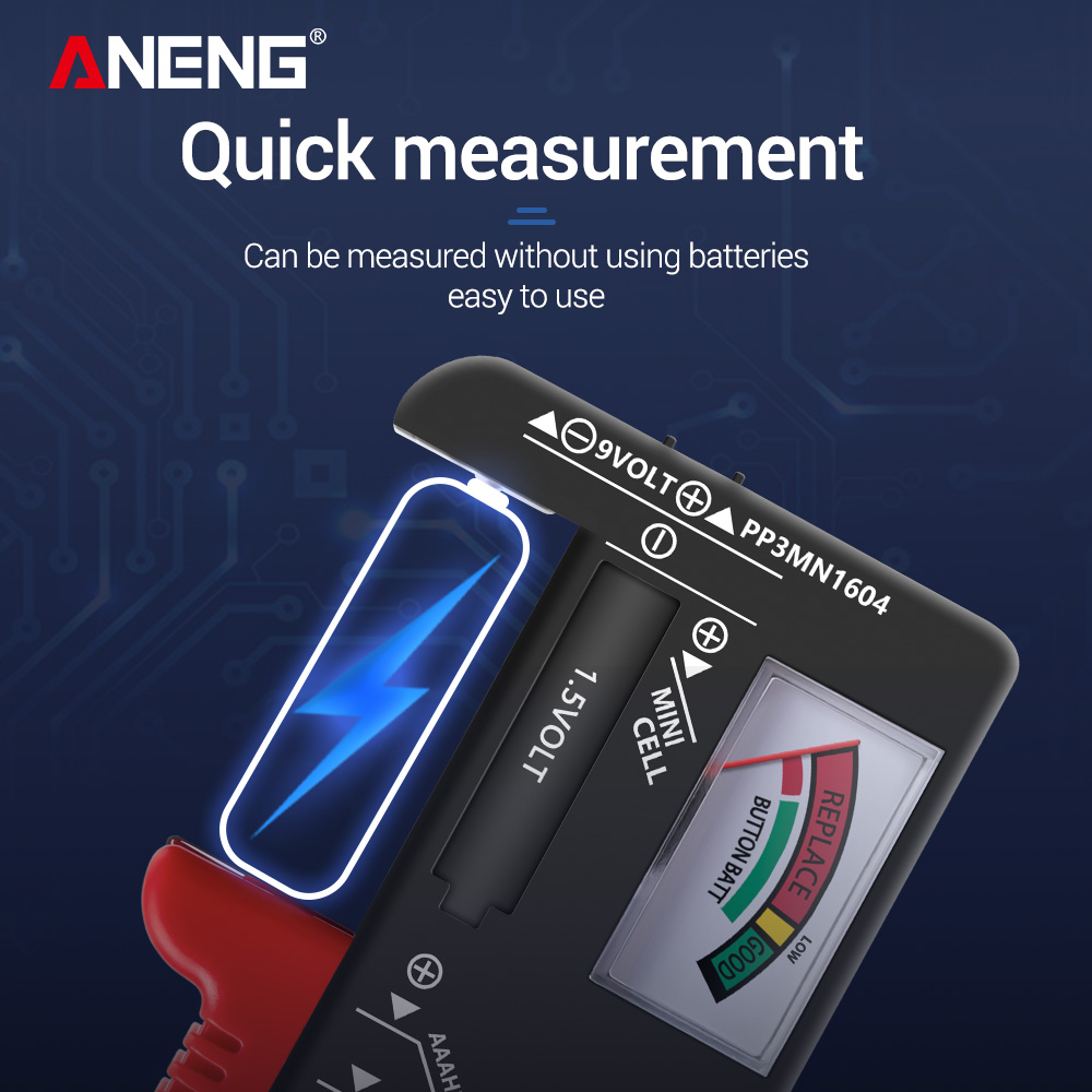 ANENG BT-168 Universal Battery Tester for all 1.5 and 9v Batteries. - Image 2