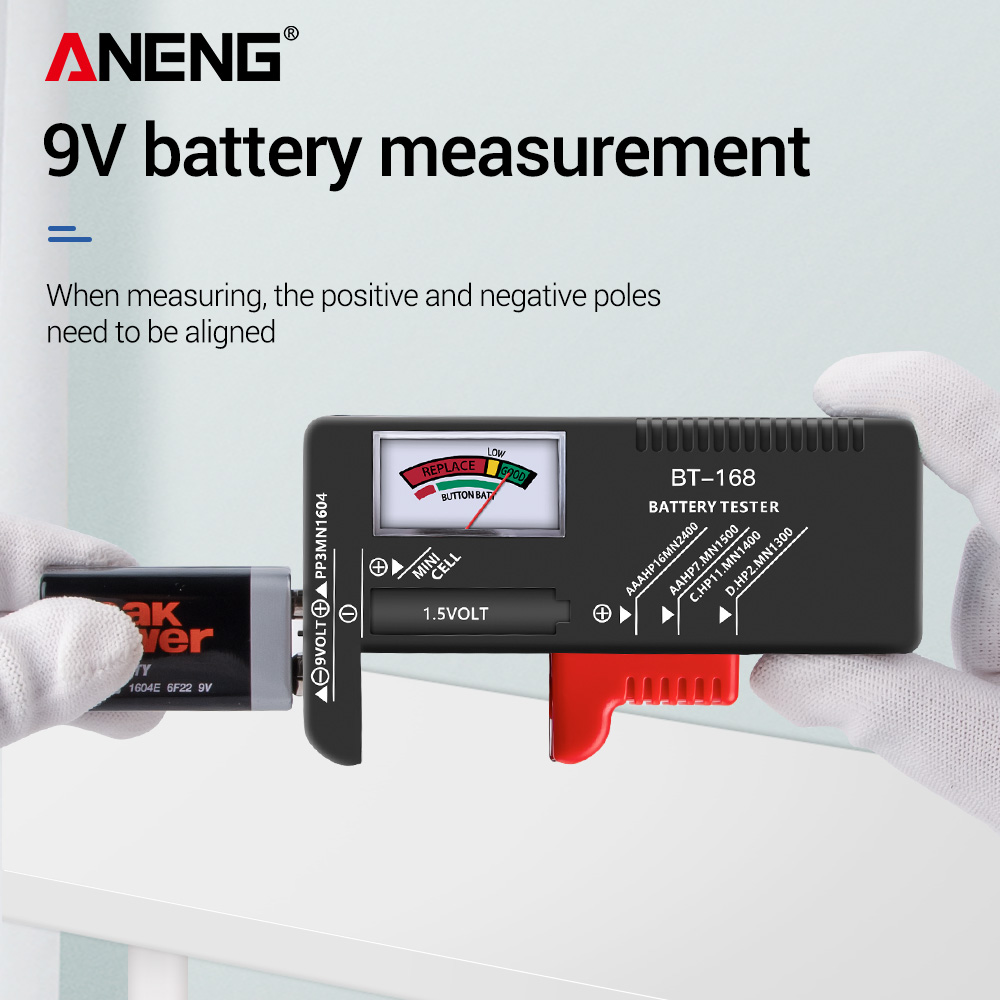 ANENG BT-168 Universal Battery Tester for all 1.5 and 9v Batteries. - Image 4