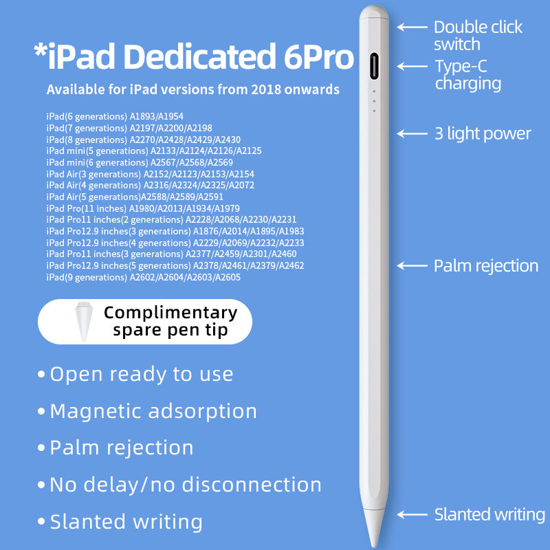 Capacitive Stylus for Apple iPad 2018 or newer - Image 9