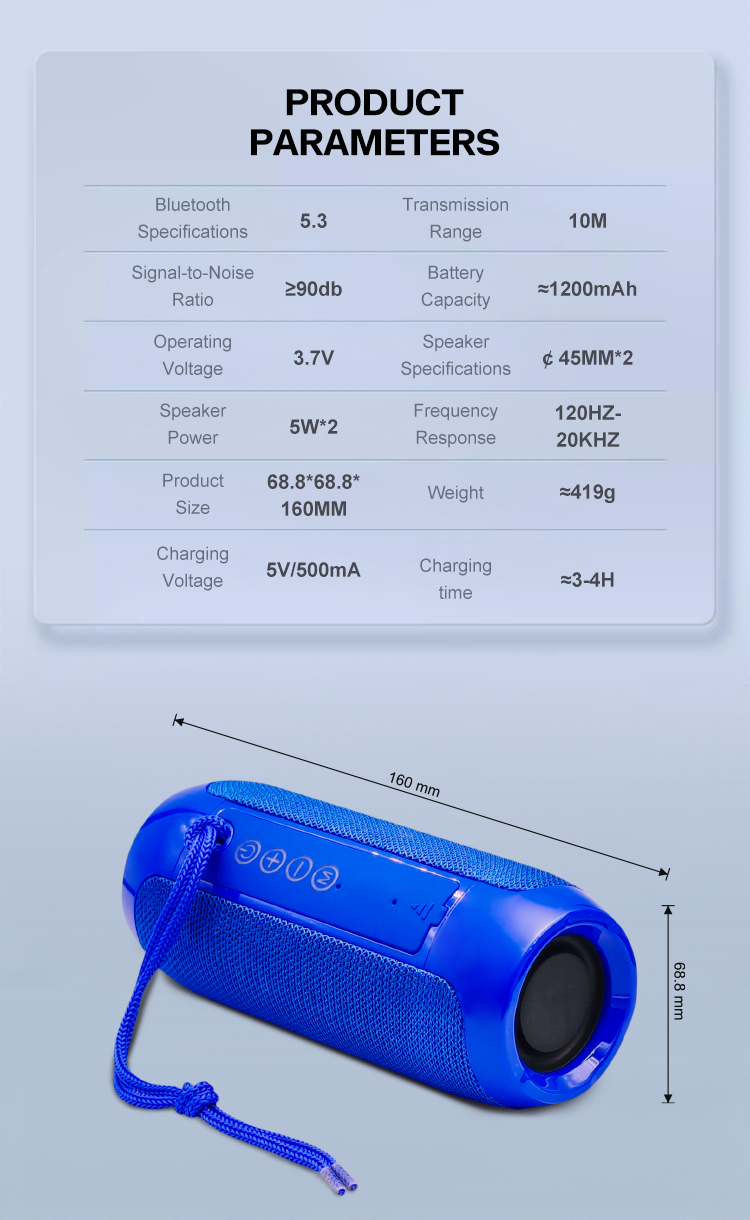 High Quality Portable Outdoor Waterproof BT Speaker - Image 10