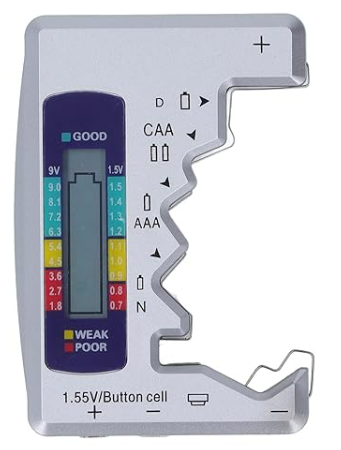 AAA/AA/9V/D battery tester Battery level tester