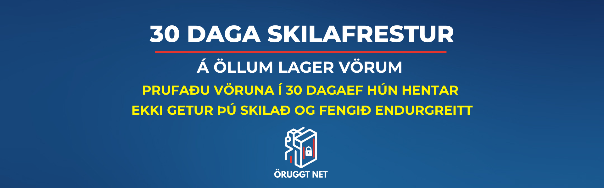 Öruggt net skilafrestur Öruggt net skilafrestur