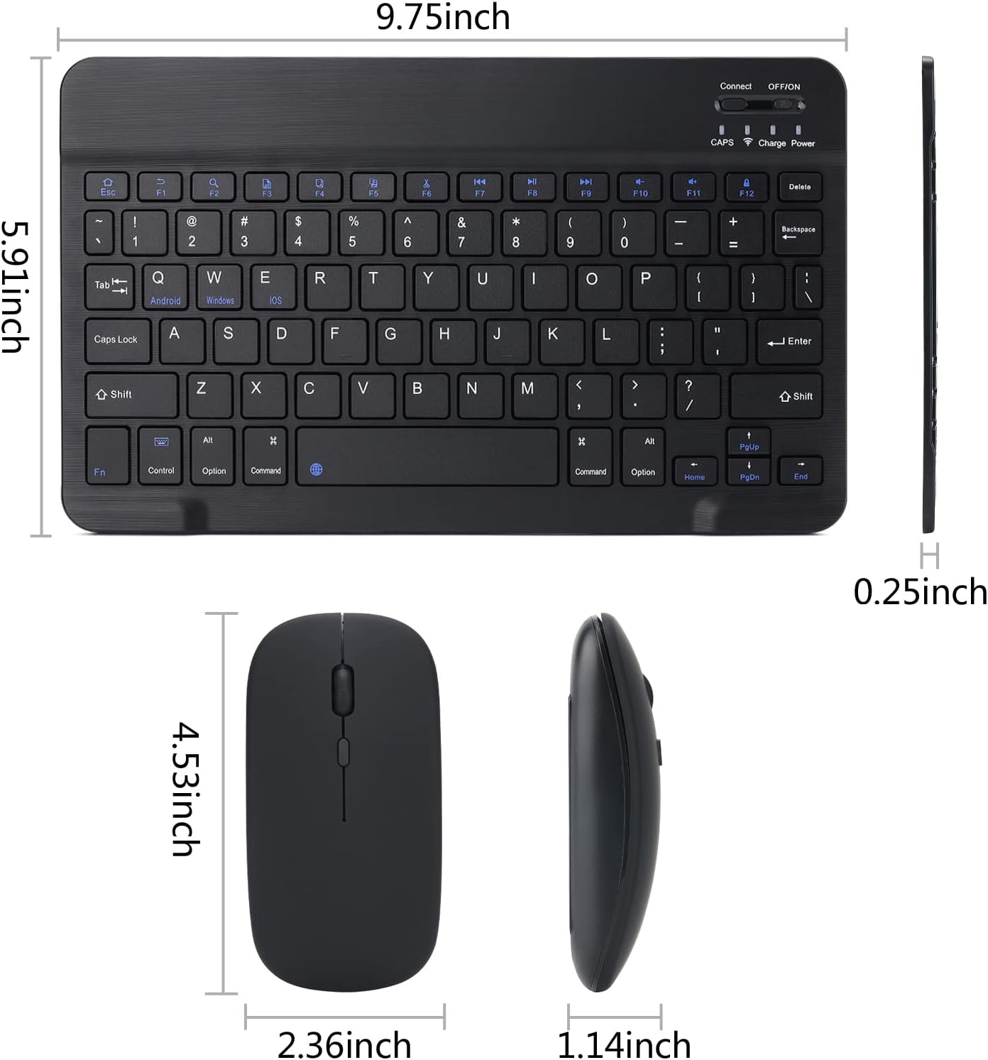 Slim Wireless Keyboard Mouse