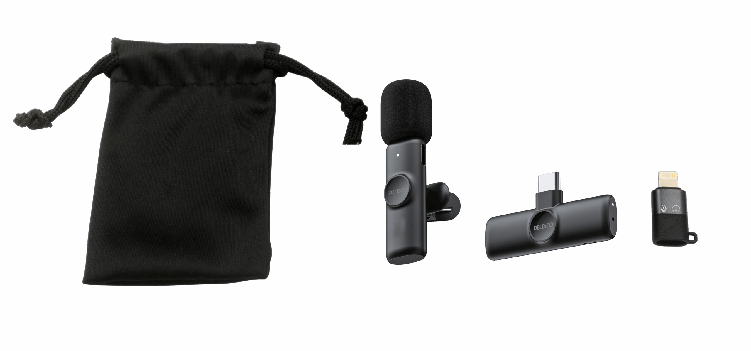 Wireless vlogging microphone