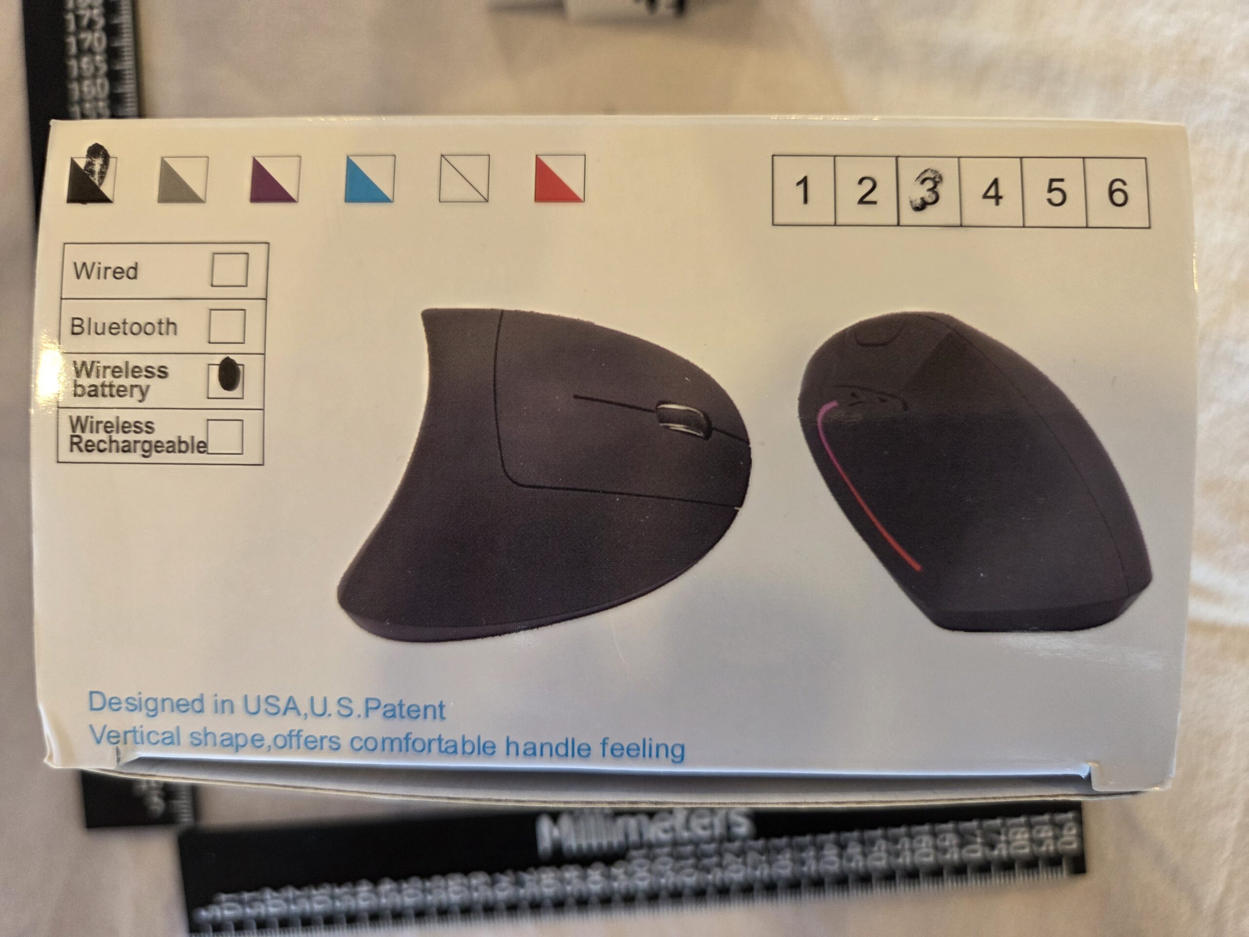 Ergonomic Vertical Wireless Mouse