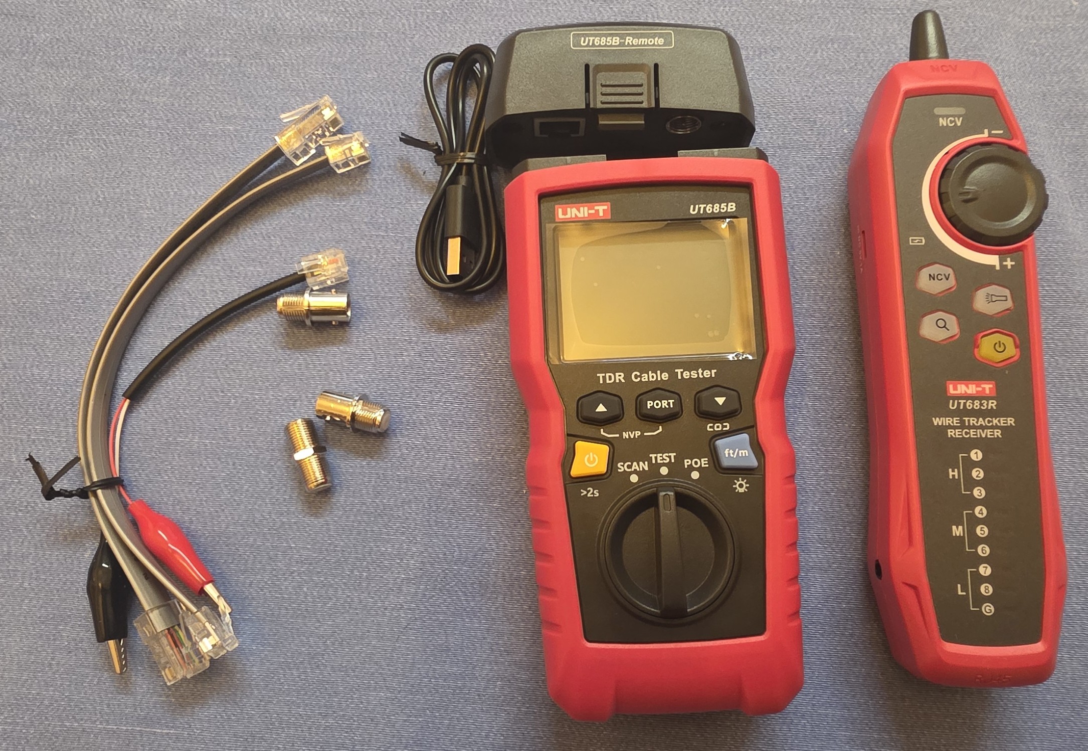 UNI-T UT685B Kit TDR Cable Tester – RJ11/RJ45/Coax + POE Detection - Image 2