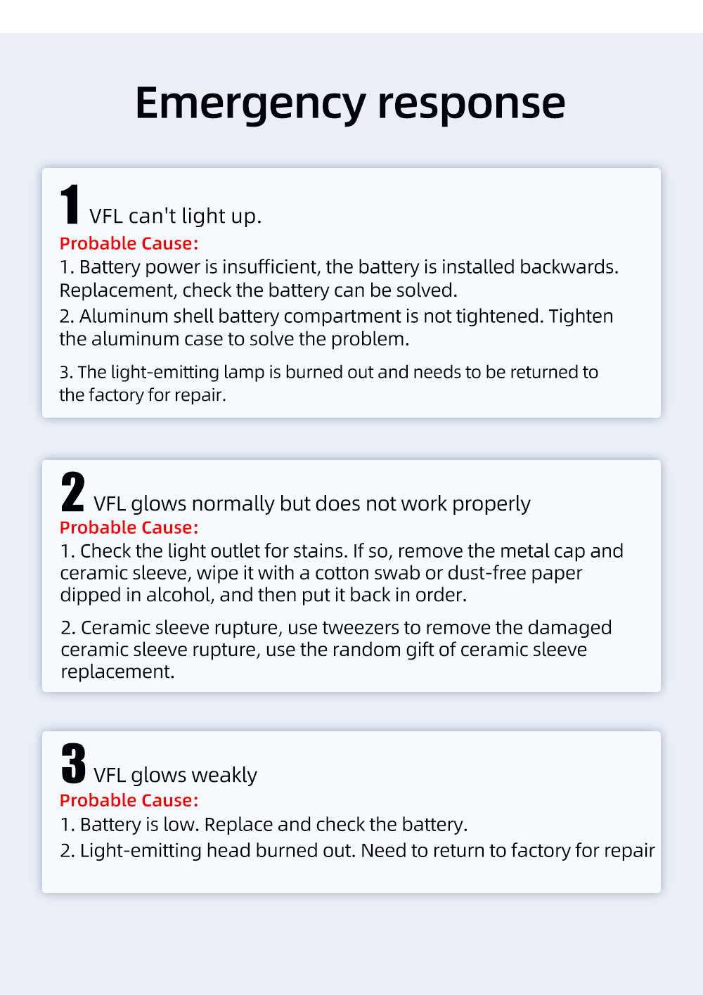 Rechargeable Fiber Optic Red Light Test Pen – 15 mW / 50 mW / 100 mW - Image 3