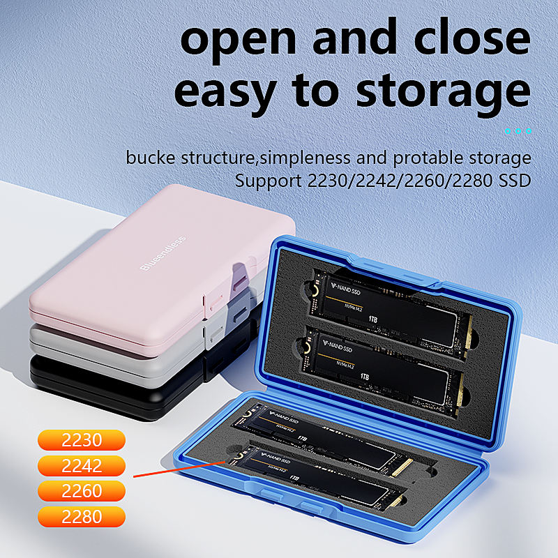 M.2 SSD Storage Case – 4-Slot Protective Box (2230/2242/2260/2280) - Image 7