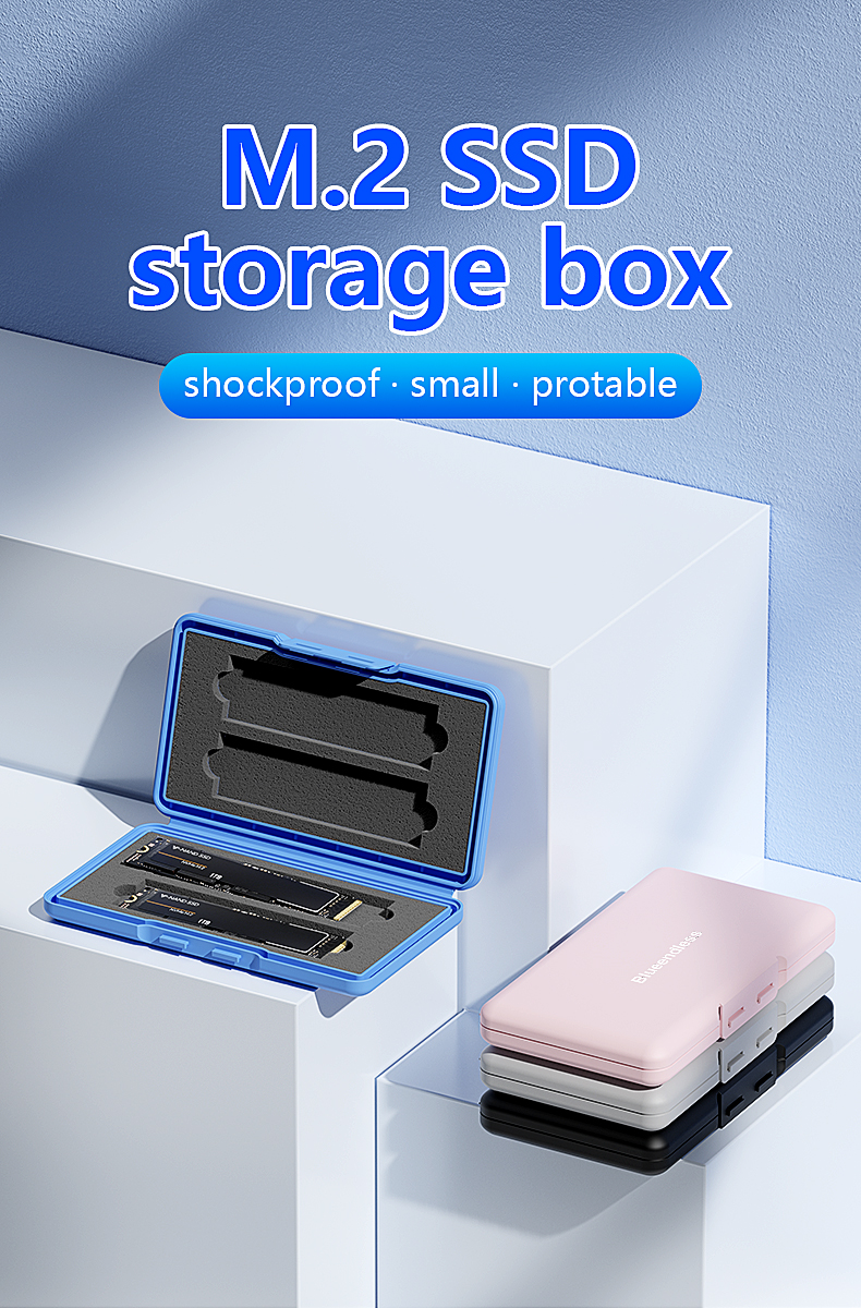 M.2 SSD Storage Case – 4-Slot Protective Box (2230/2242/2260/2280) - Image 4
